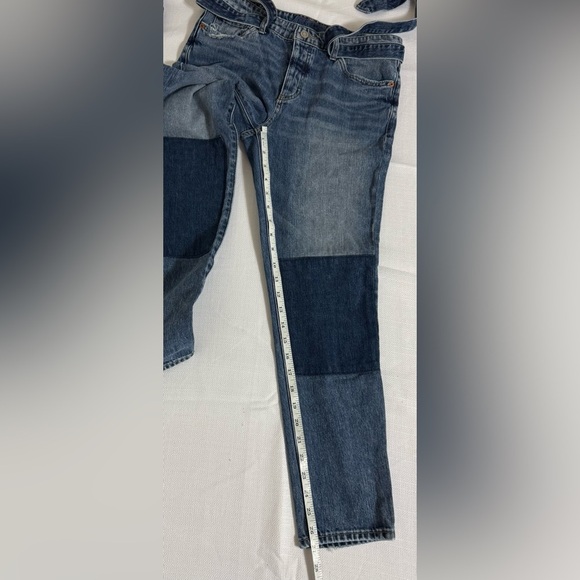 Lucky Brand Sienna Slim Boyfriend Jeans Patchwork Distressed  Size 2/26 - Picture 13 of 16